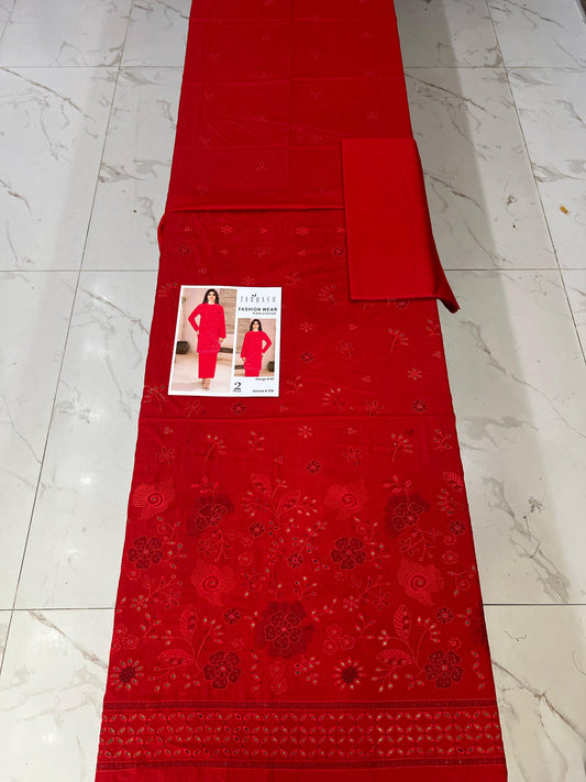 ZARQASH FASHION WEAR EMB 2PC