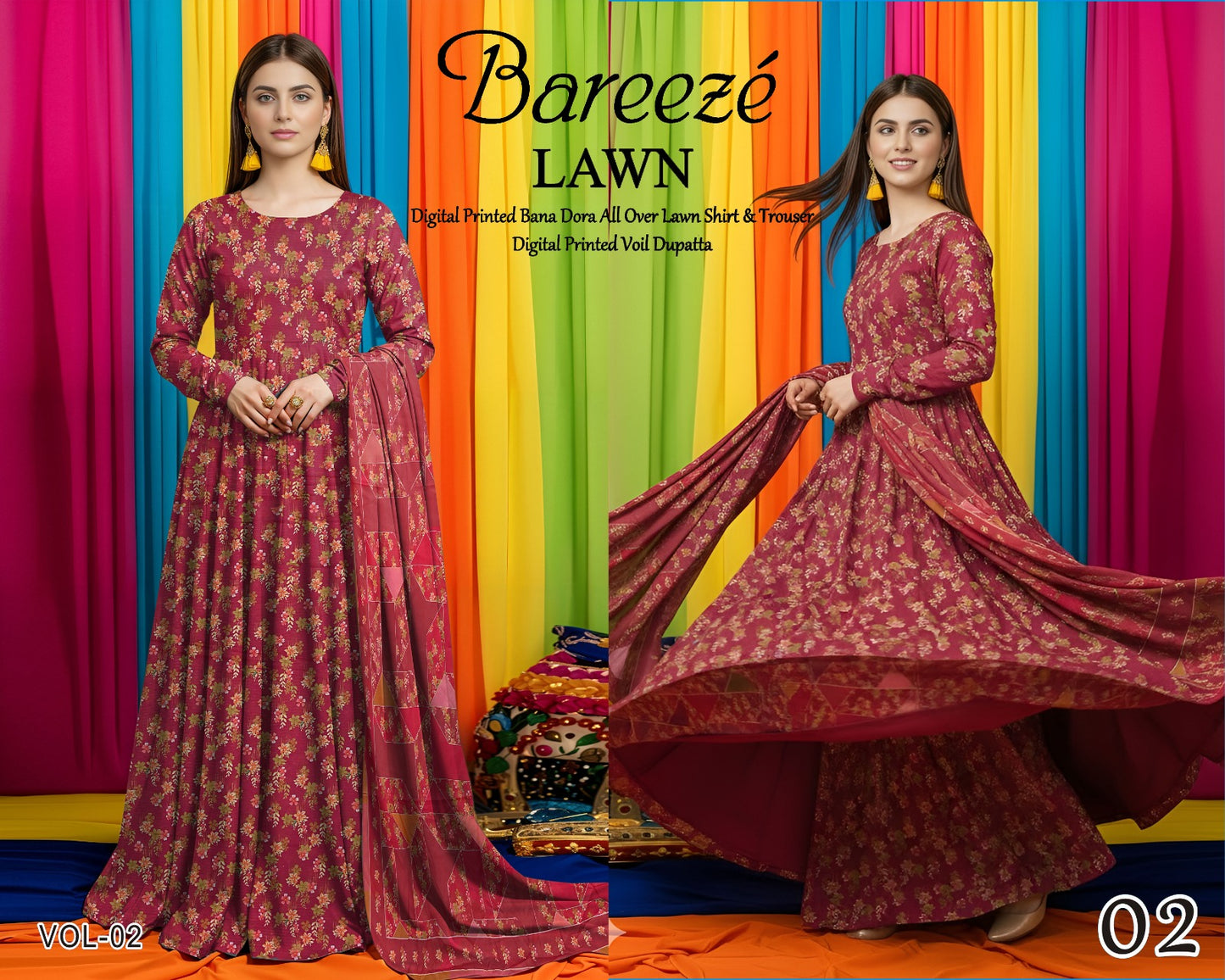 Bareeze Classy Bana Dora Lawn 3PC