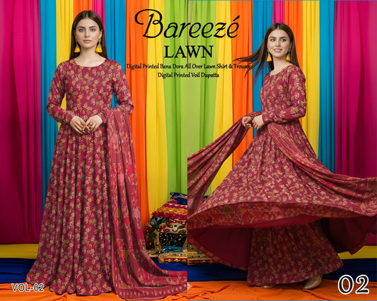 Bareeze Classy Bana Dora Lawn 3PC
