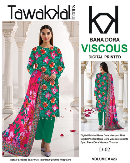 Tawakkal Bana Dora Viscose 3PC