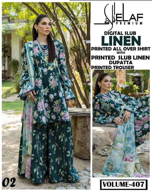 Elaf Winter Slub Linen 3PC 2025-26