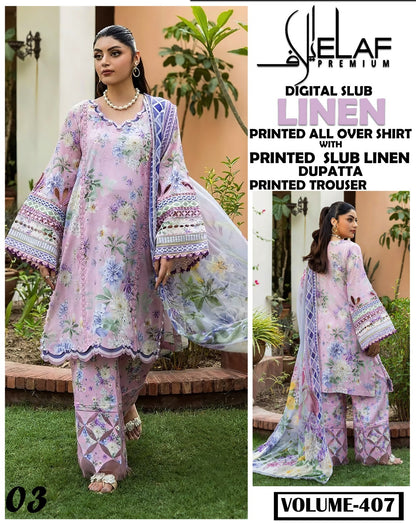 Elaf Winter Slub Linen 3PC 2025-26