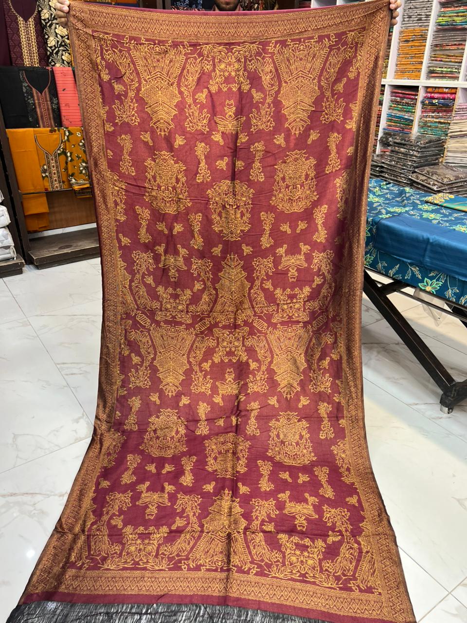 Winter Shawls Jacquard Banarasi