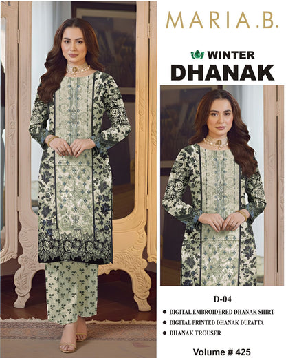 Winter Special Dhanak Emb 3PC | Mix Brand Selection