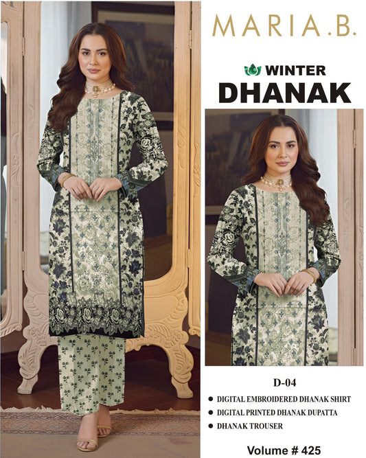 Winter Special Dhanak Emb 3PC | Mix Brand Selection