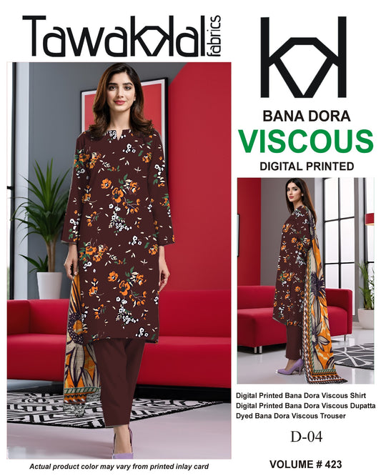 Tawakkal Bana Dora Viscose 3PC