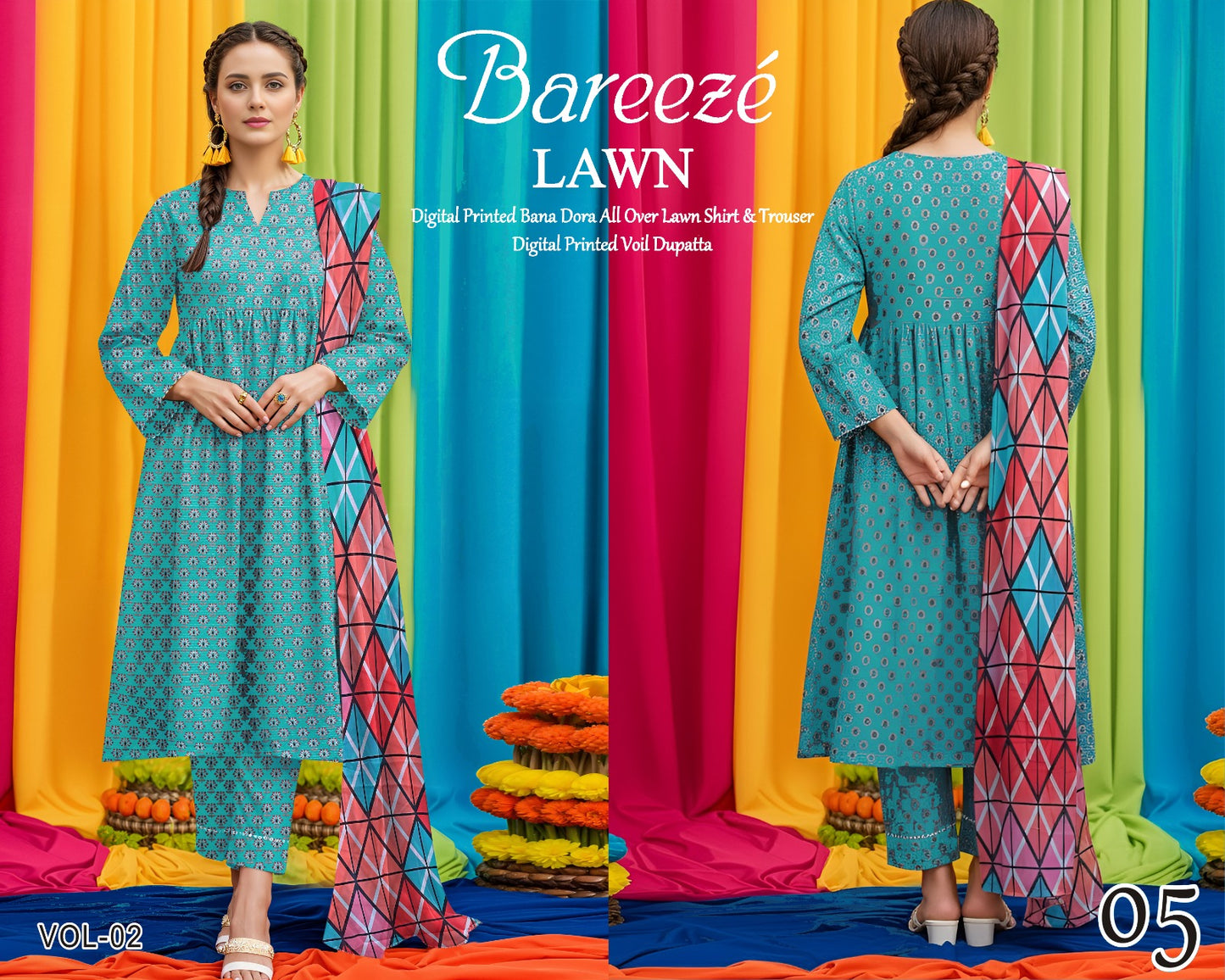 Bareeze Classy Bana Dora Lawn 3PC