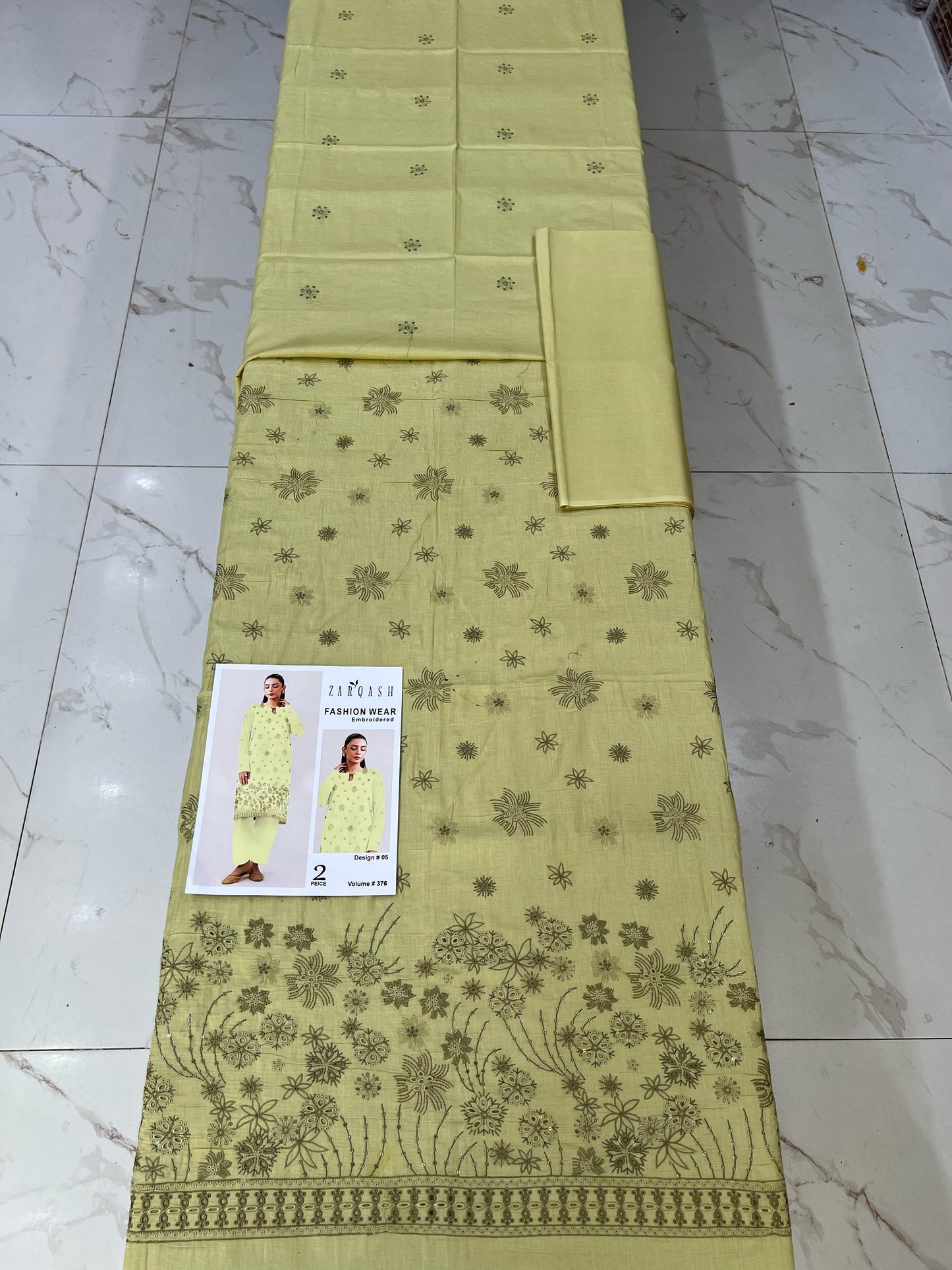 ZARQASH FASHION WEAR EMB 2PC
