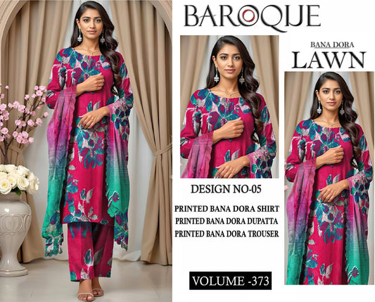 BAROQUE BANA DORA LAWN 3PC SUIT