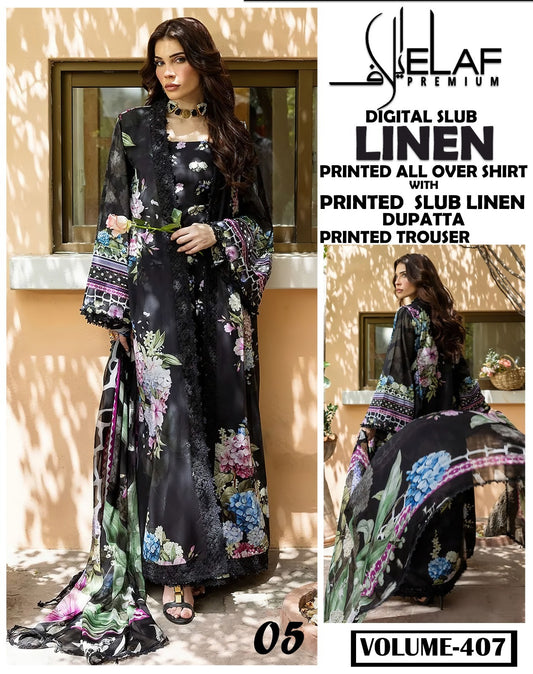 Elaf Winter Slub Linen 3PC 2025-26