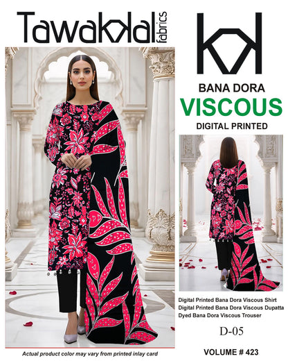 Tawakkal Bana Dora Viscose 3PC