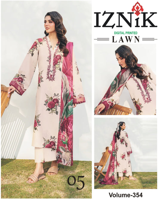 IZNIK TANA DORA LAWN 3PC