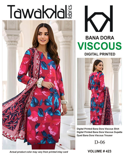 Tawakkal Bana Dora Viscose 3PC