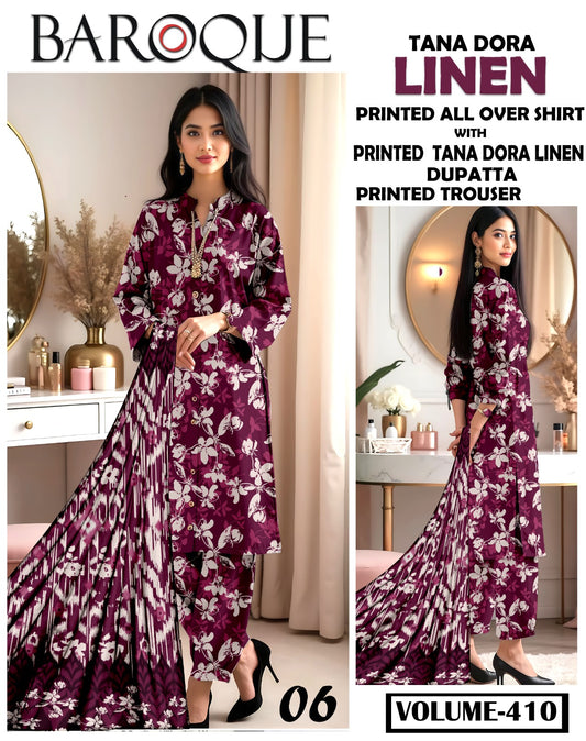 Baroque Doria linen 3PC