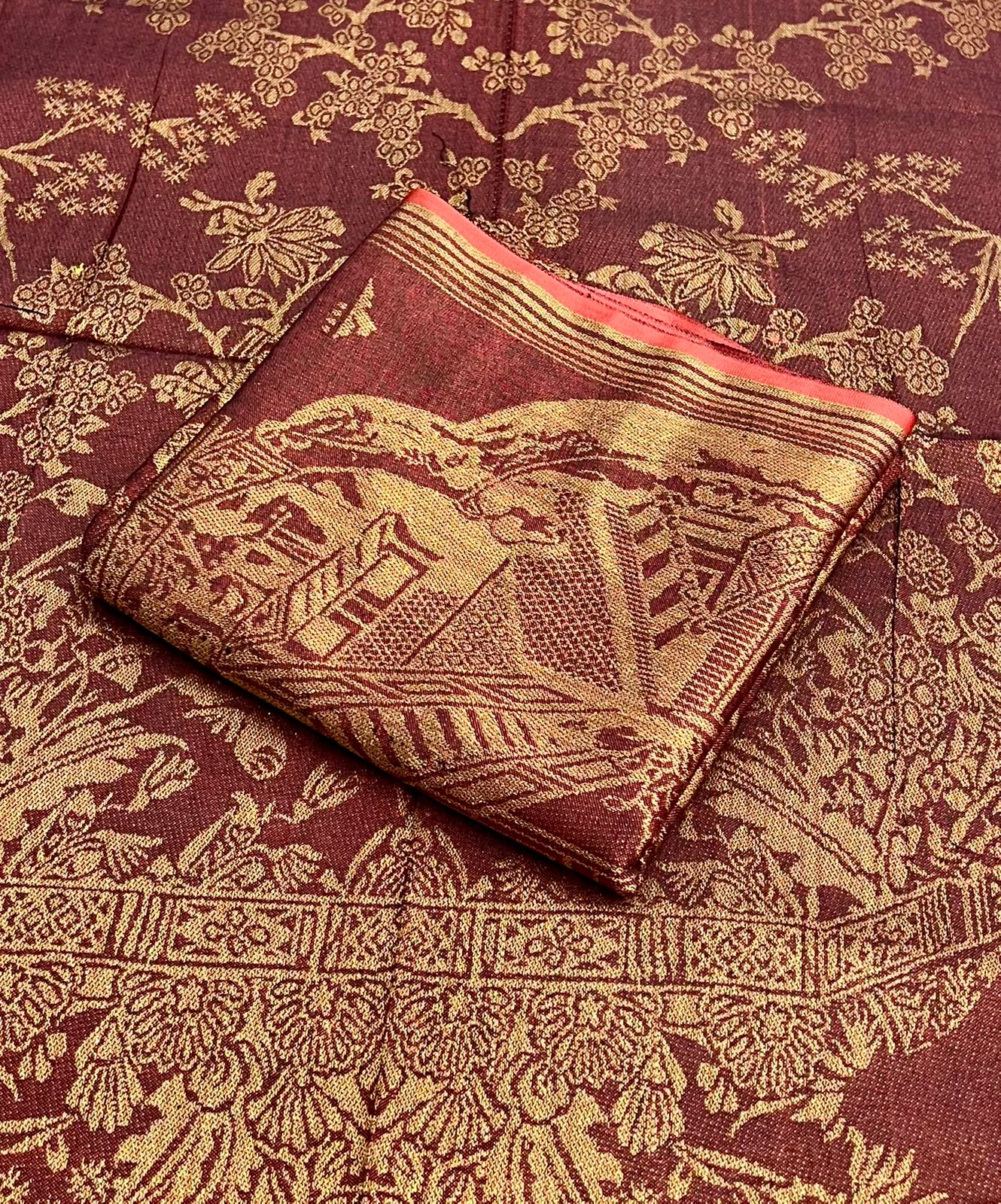 Winter Shawls Jacquard Banarasi