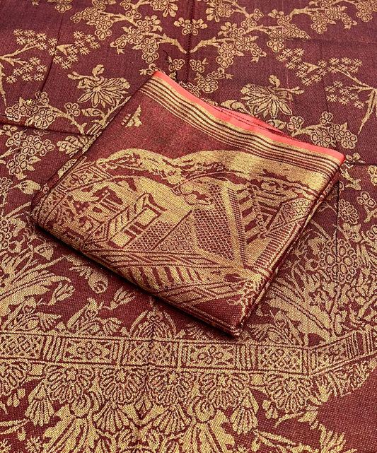Winter Shawls Jacquard Banarasi