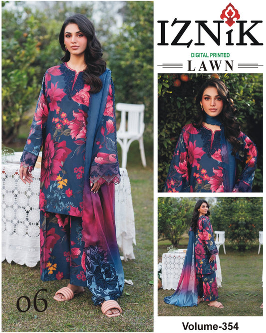 IZNIK TANA DORA LAWN 3PC