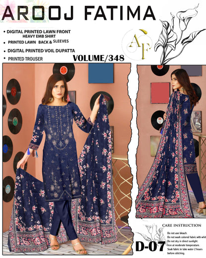 AROOJ FATIMA Original 3Pc Suit