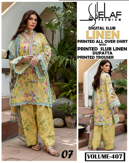 Elaf Winter Slub Linen 3PC 2025-26