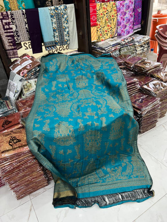 Winter Shawls Jacquard Banarasi