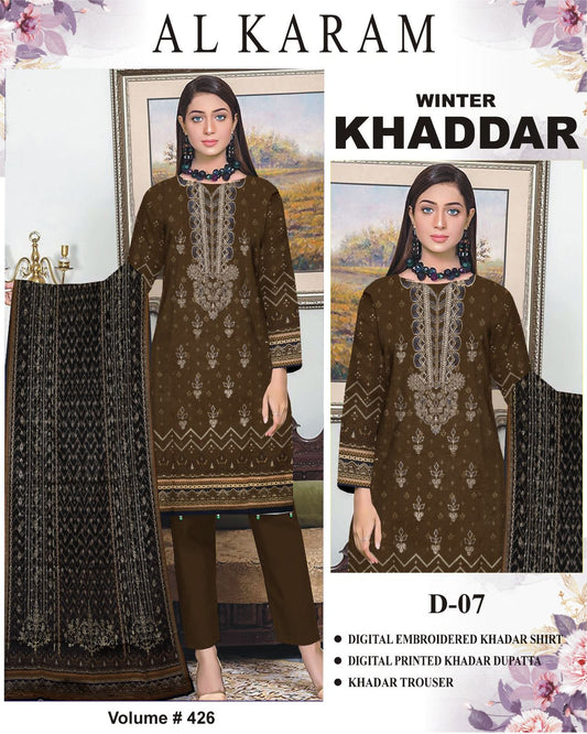 Winter Special Khaddar Emb 3PC | Mix Brand Selection