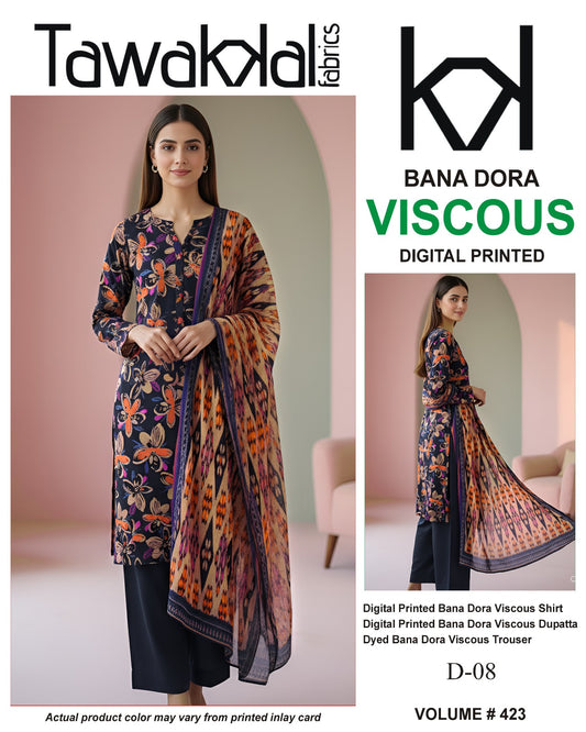 Tawakkal Bana Dora Viscose 3PC