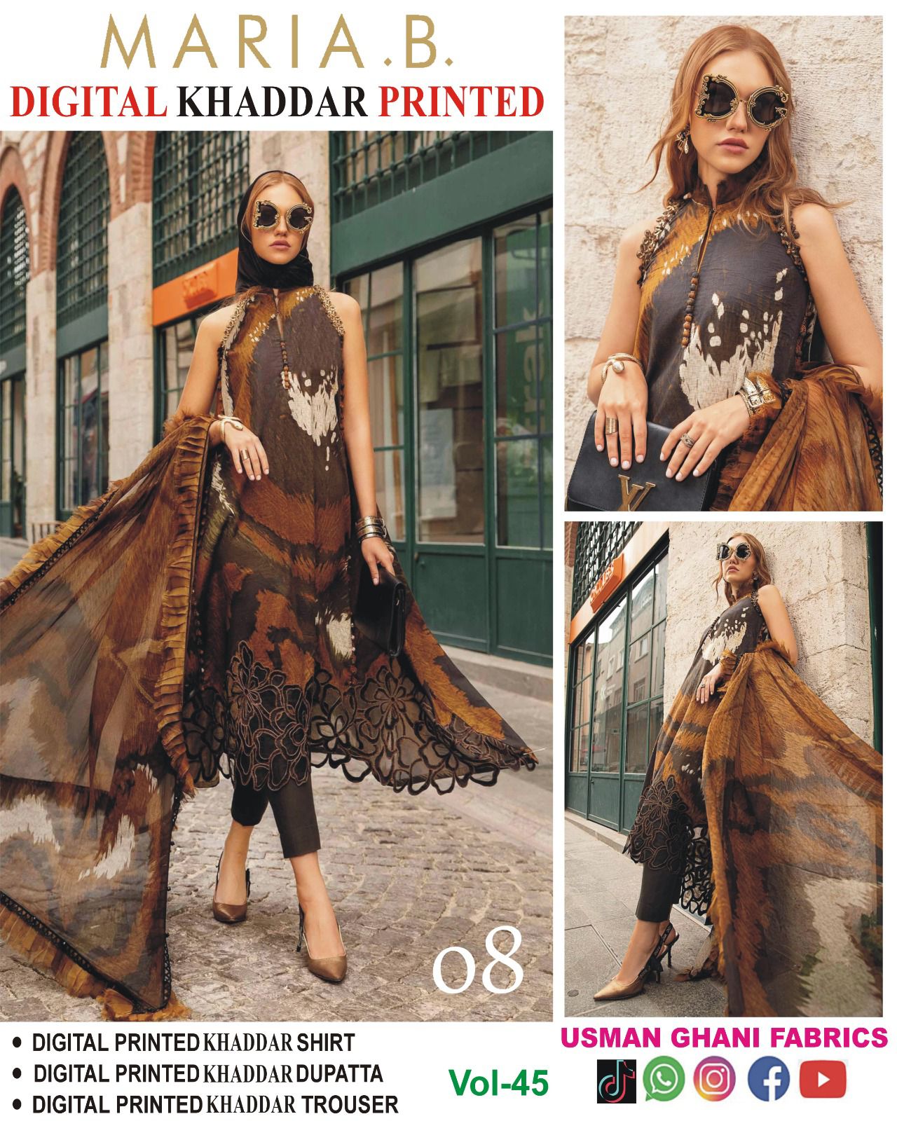 MARIA.B FANTASTIC Khaddar 3PC&nbsp;