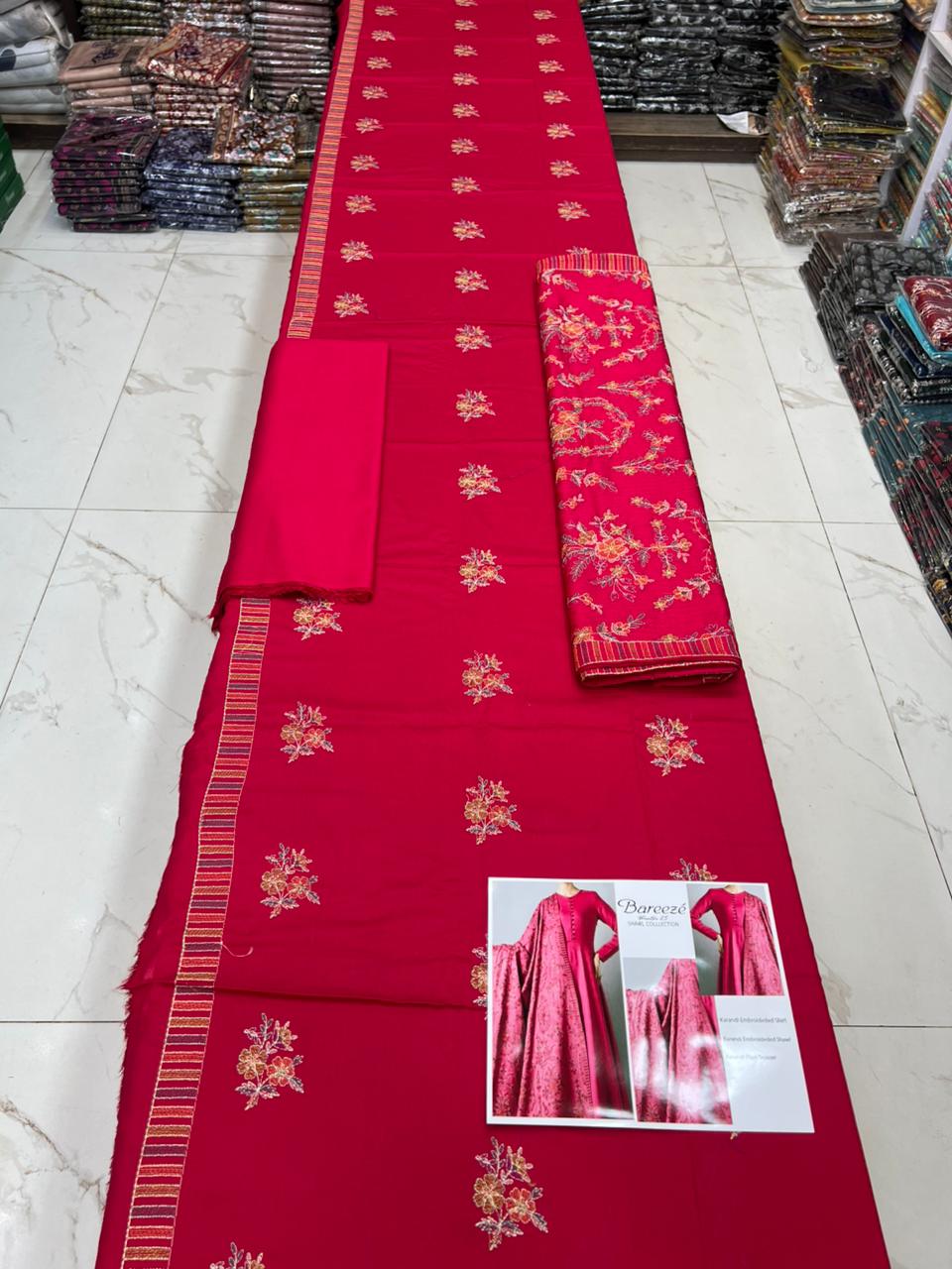 Bareeze With Embroidered Karandi Shawl – Winter Luxury Edit