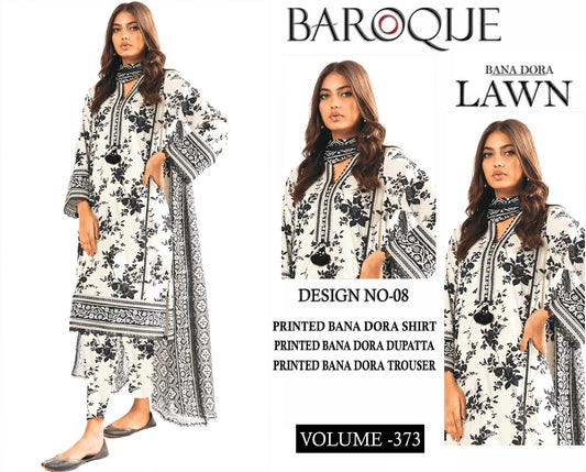 BAROQUE BANA DORA LAWN 3PC SUIT