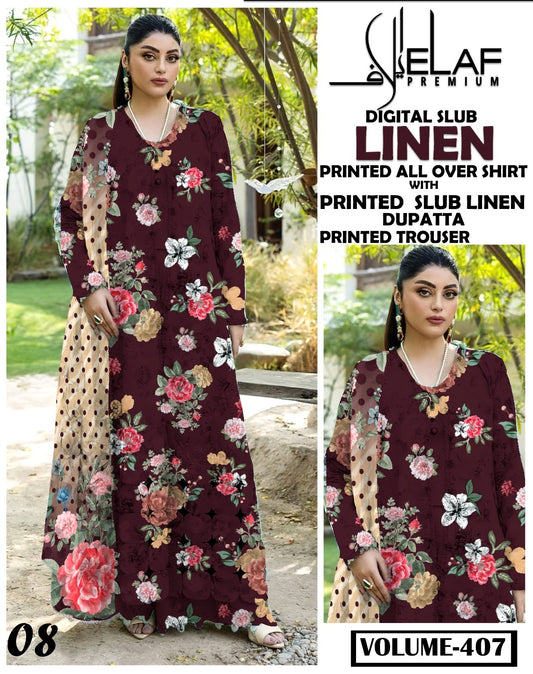 Elaf Winter Slub Linen 3PC 2025-26
