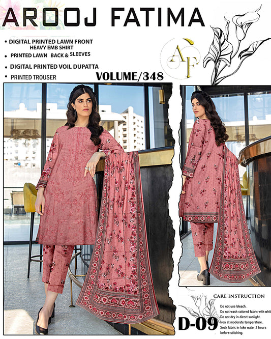 AROOJ FATIMA Original 3Pc Suit