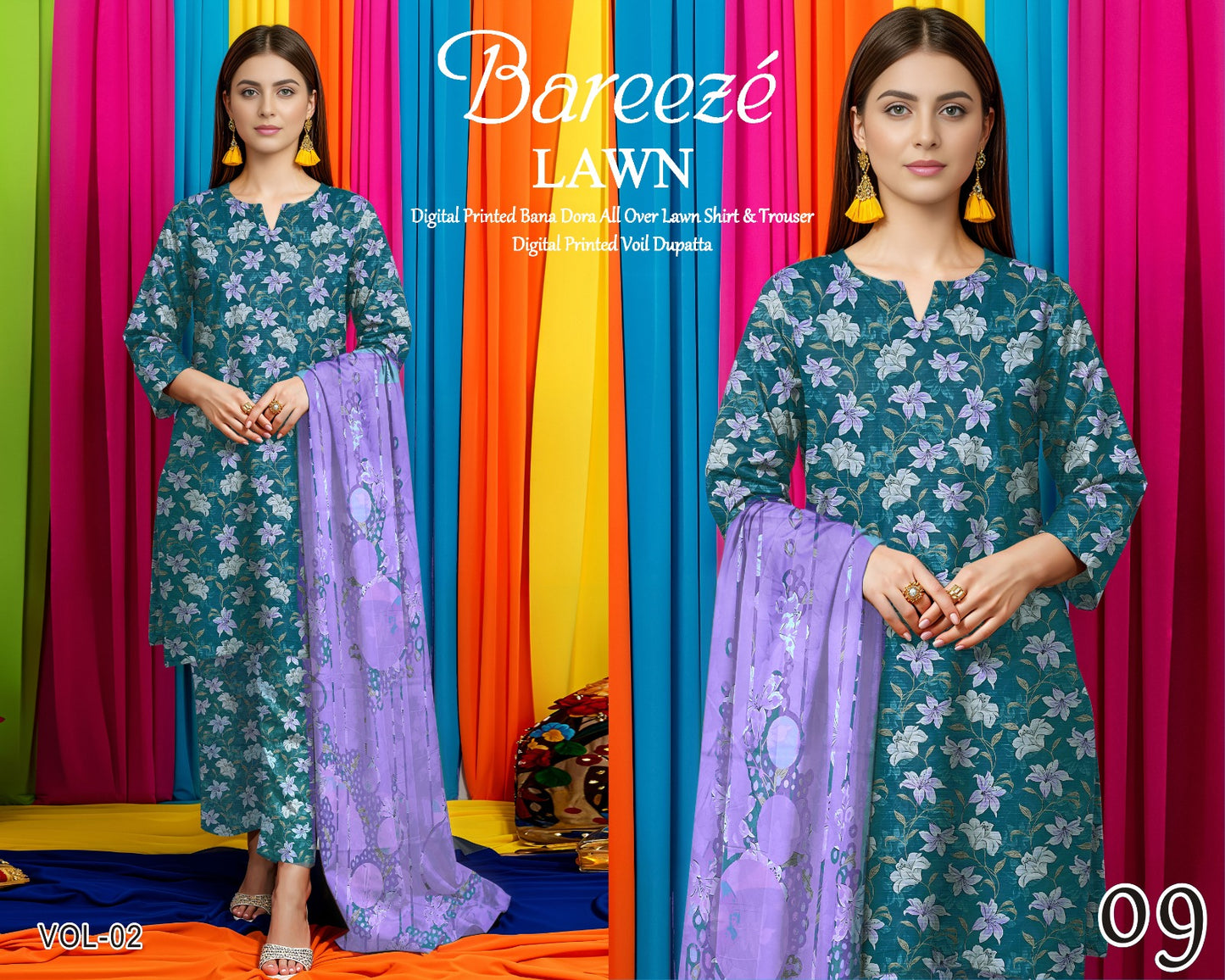 Bareeze Classy Bana Dora Lawn 3PC