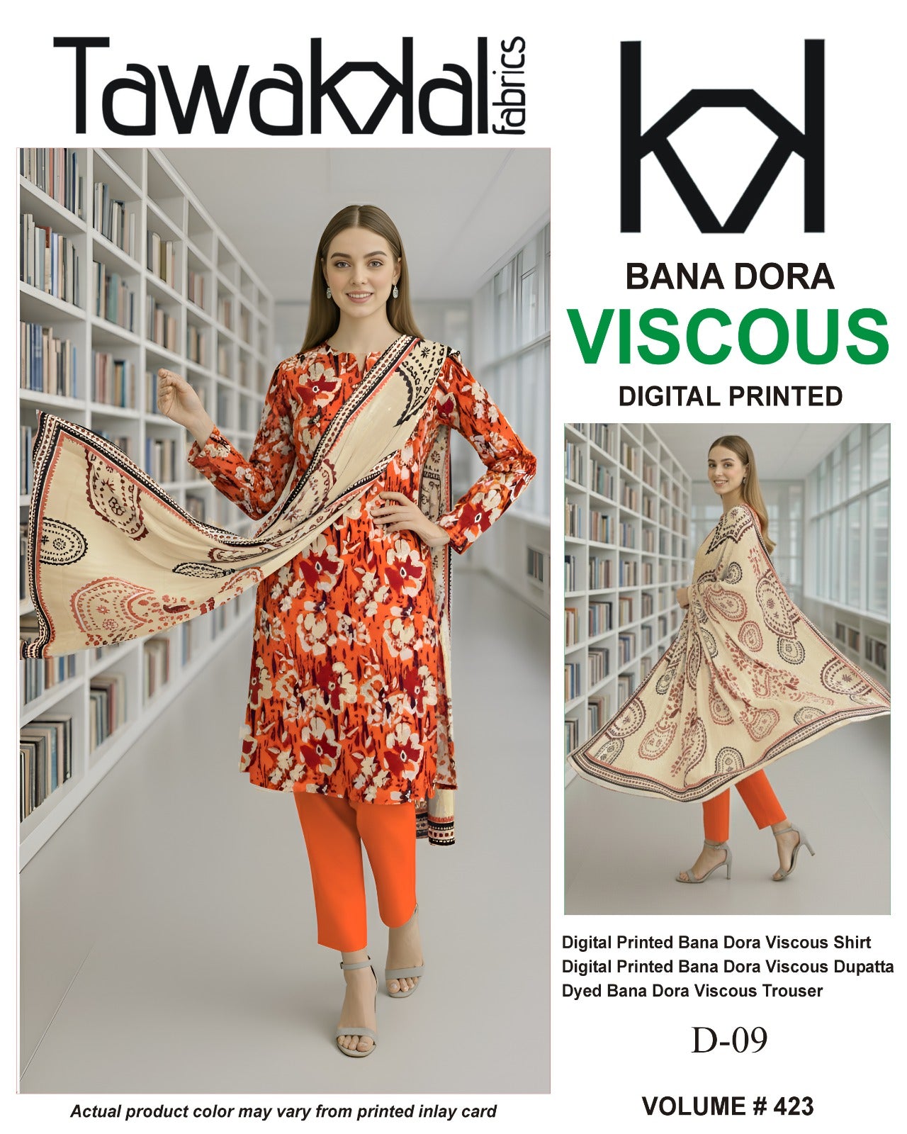 Tawakkal Bana Dora Viscose 3PC