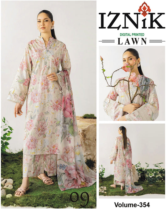 IZNIK TANA DORA LAWN 3PC