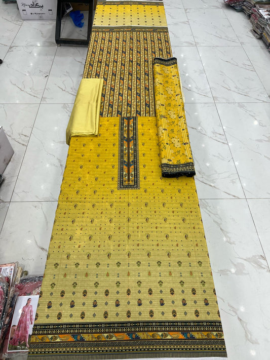 Almas Premium Bana Dora Lawn 3PC | Tarkashi Dupatta