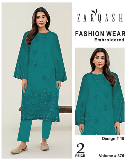 ZARQASH FASHION WEAR EMB 2PC