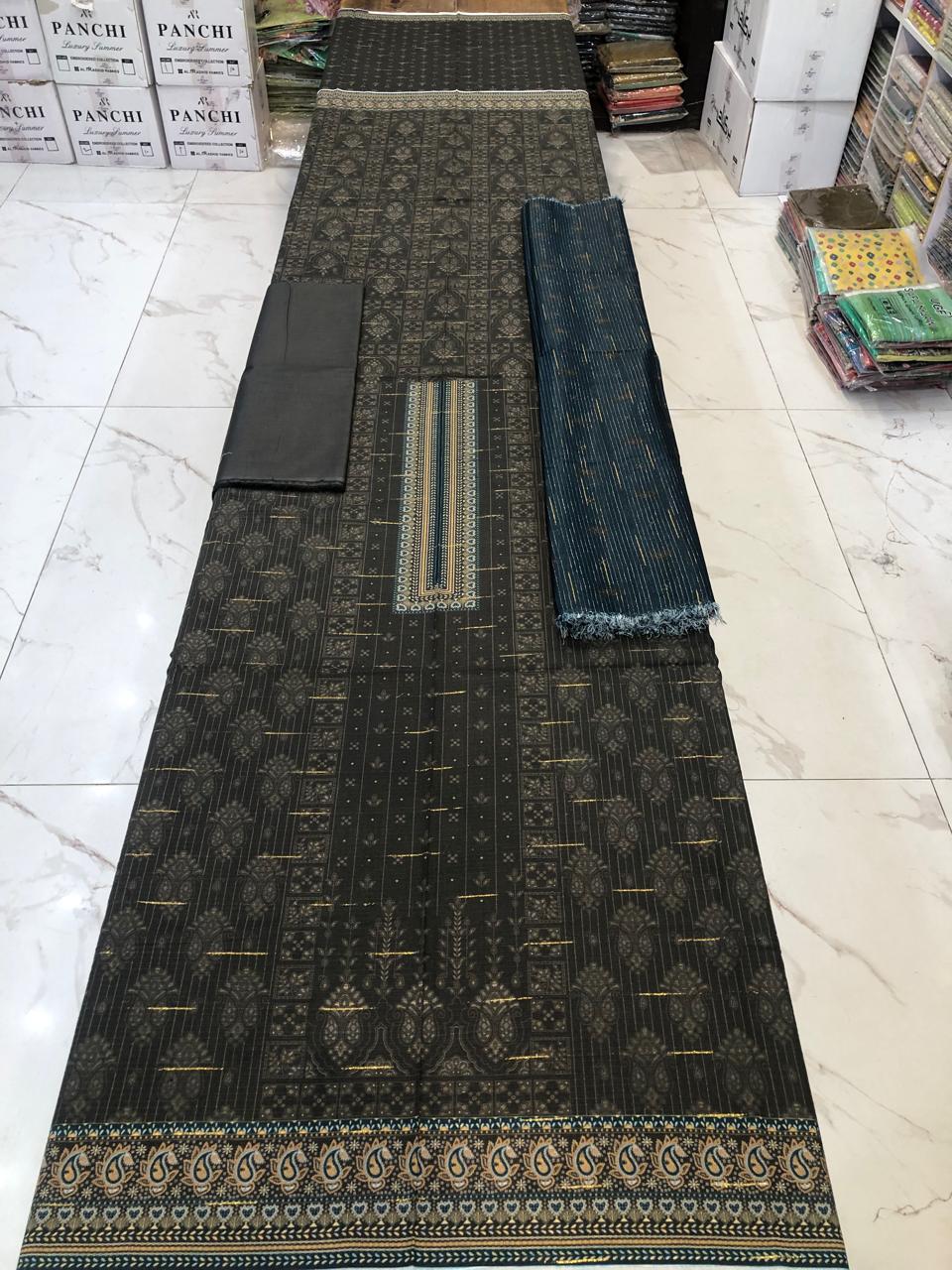 Almas Premium Bana Dora Lawn 3PC | Tarkashi Dupatta