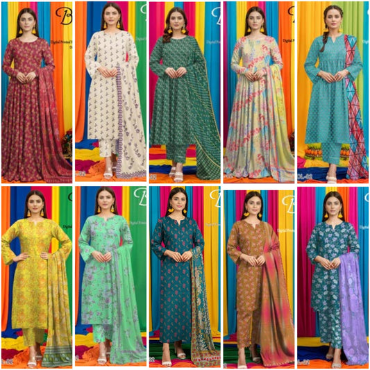 Bareeze Classy Bana Dora Lawn 3PC