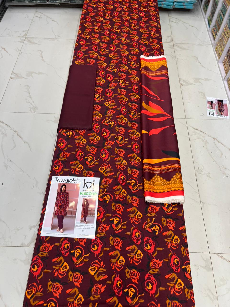 Tawakkal Bana Dora Viscose 3PC