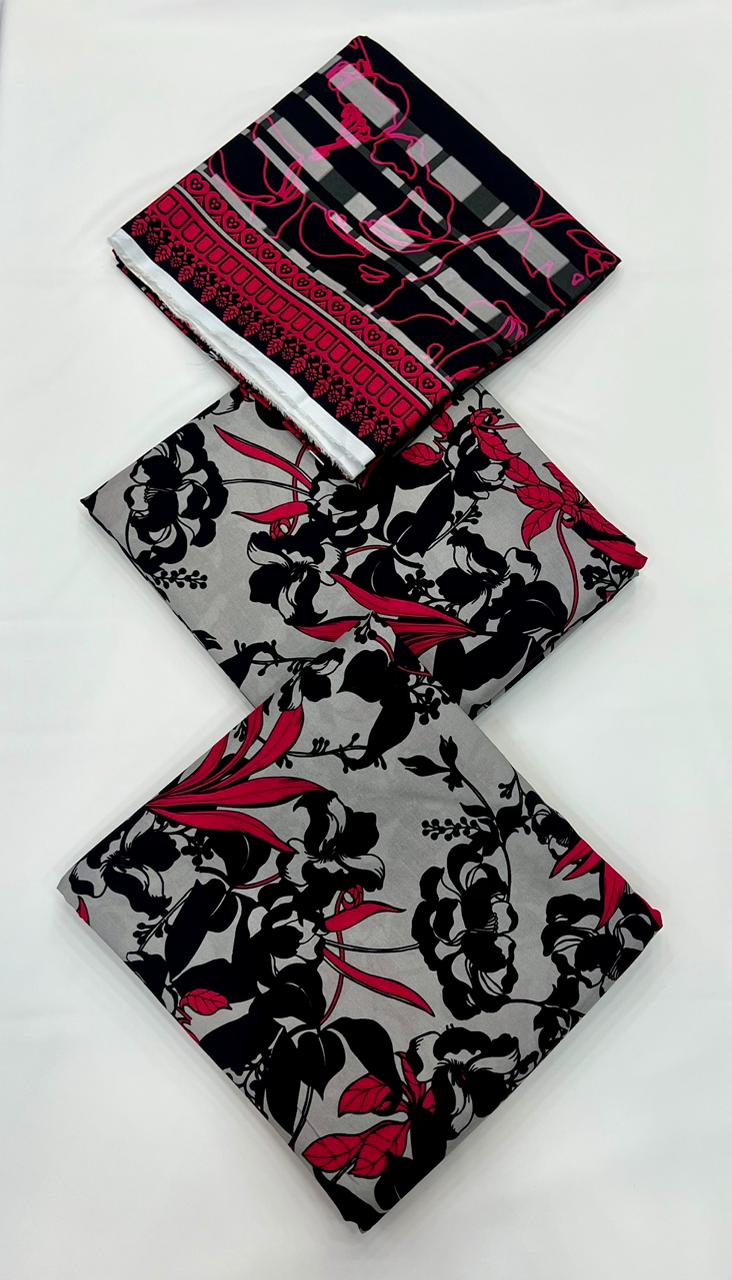 Bareeze Printed Viscose 3PC