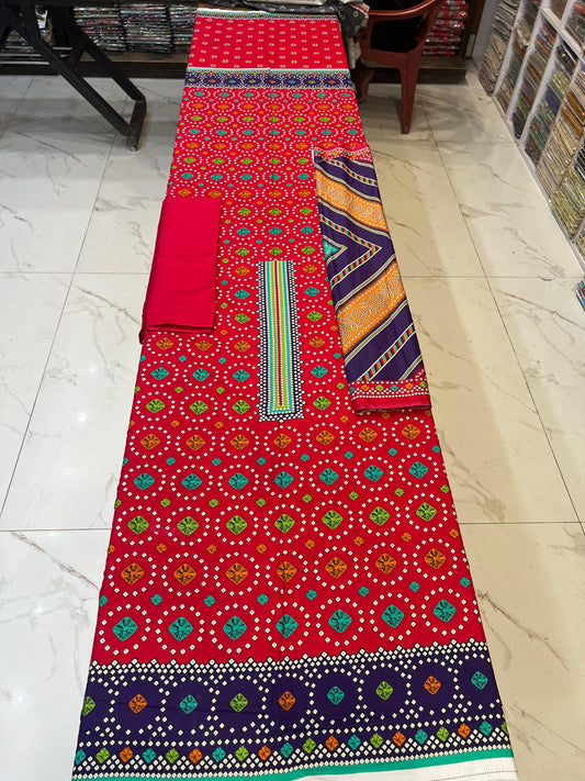 Classic Plain Linen 3PC with Same Fabric Dupatta