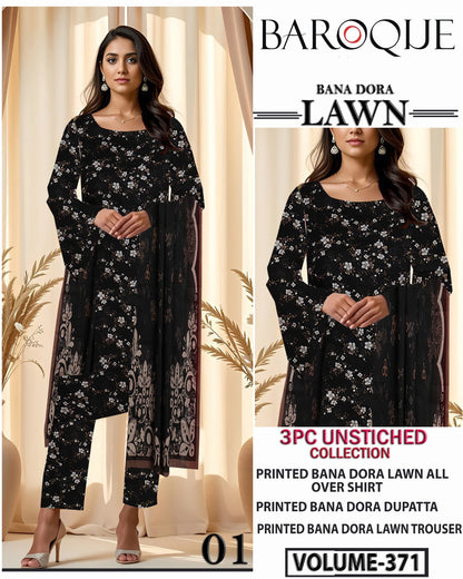 Black Series Lawn 3Pc