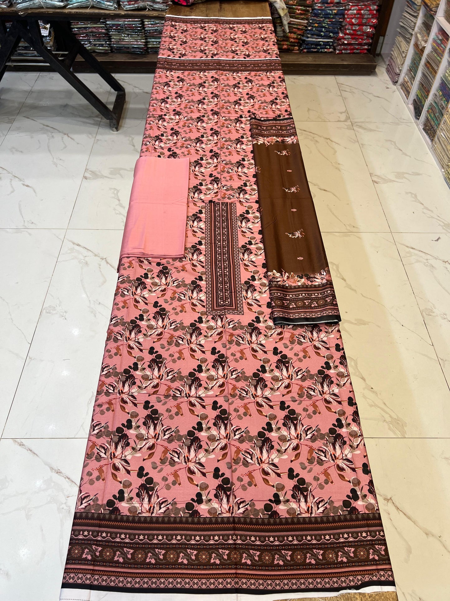 Classic Plain Linen 3PC with Same Fabric Dupatta