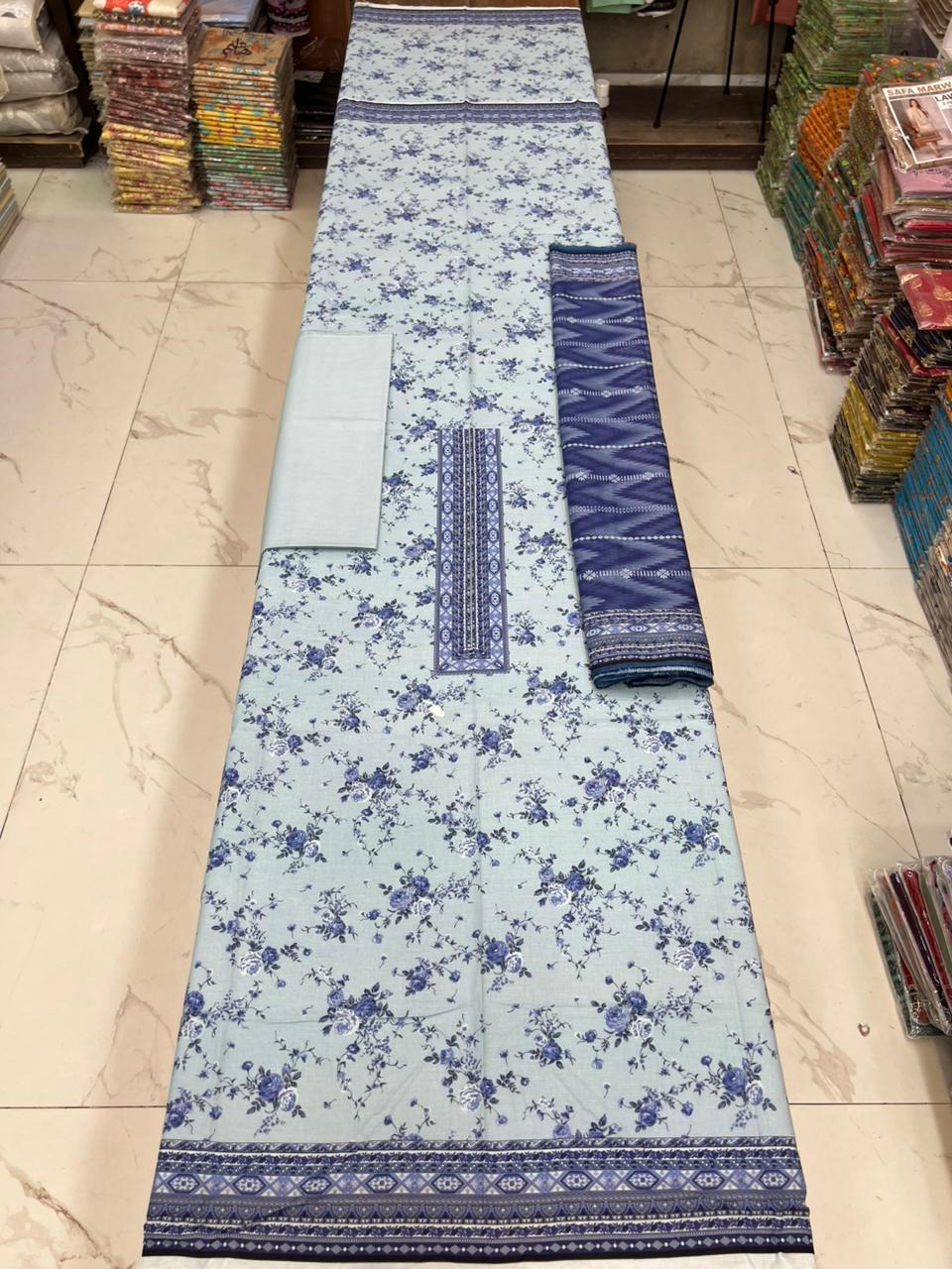 Dastaan 3Pc printed lawn