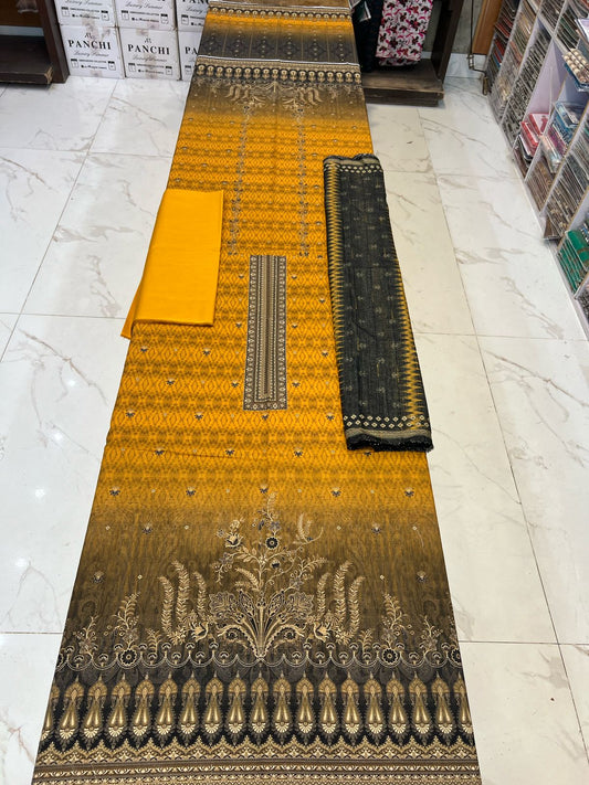 Almas Premium Bana Dora Lawn 3PC | Tarkashi Dupatta