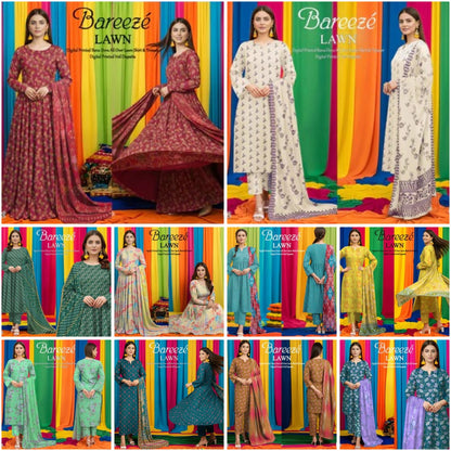 Bareeze Classy Bana Dora Lawn 3PC