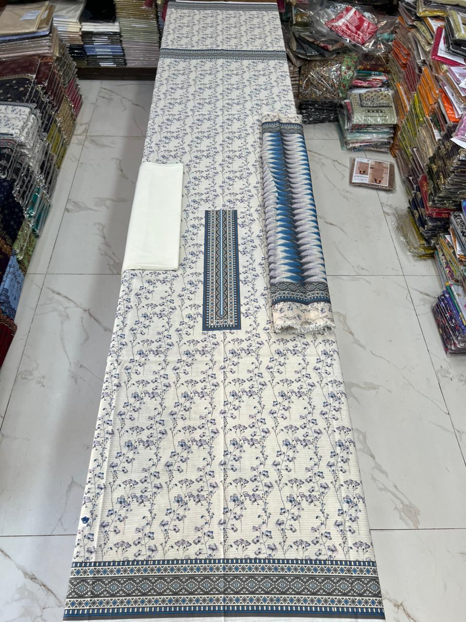 Swiss Bana Dora Lawn with Fancy Dupatta