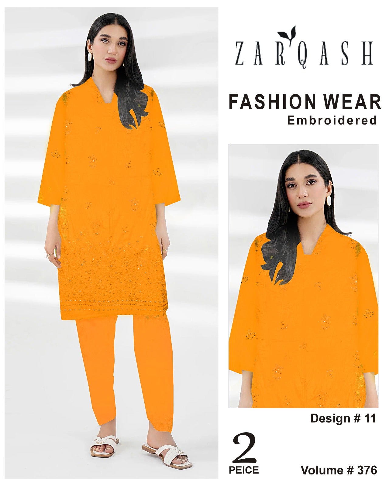 ZARQASH FASHION WEAR EMB 2PC