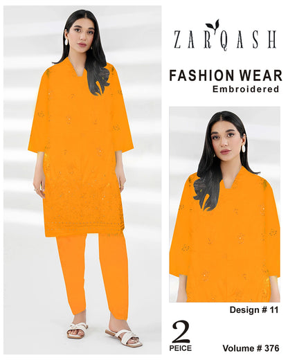 ZARQASH FASHION WEAR EMB 2PC