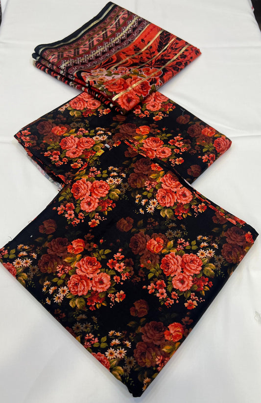 Original Linen 3PC With Fancy Dupatta